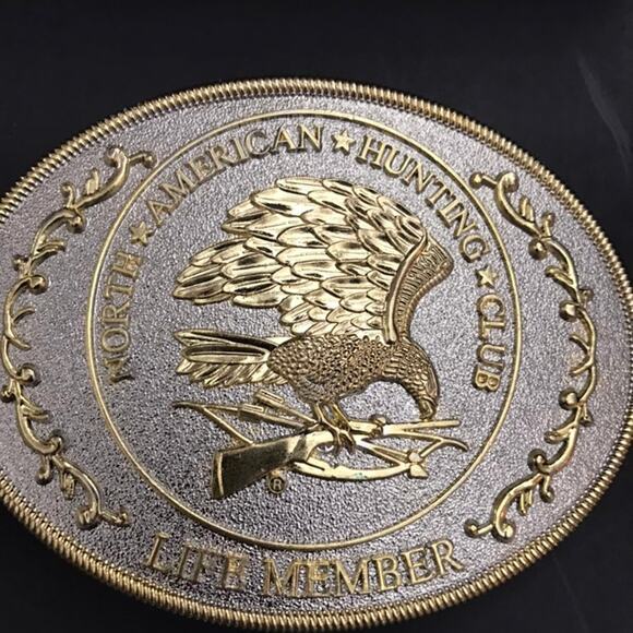 North American hunting club life member belt buckle - Picture 2 of 3